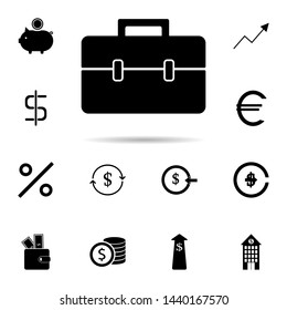 briefcase icon. Universal set of banking for website design and development, app development
