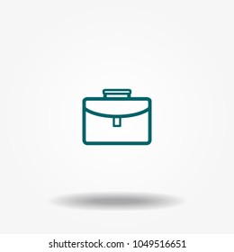 Briefcase icon vector.