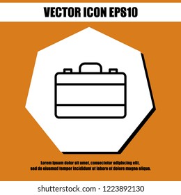 Briefcase icon vector