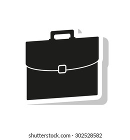 briefcase icon - vector