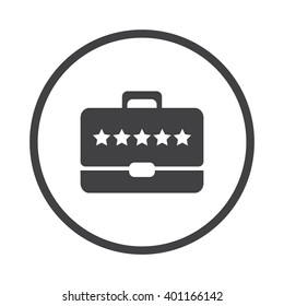 Briefcase Icon Vector. 