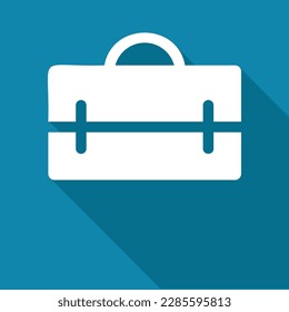 briefcase icon vector in 3d looking, business bag icon, portfolio symbol, luggage vector, baggage symbol icon