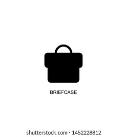 briefcase icon vector black design