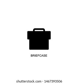 briefcase icon vector black design