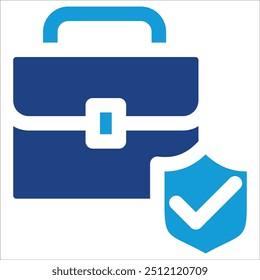 Briefcase icon vector concept of Business Insurance icon symbol illustration