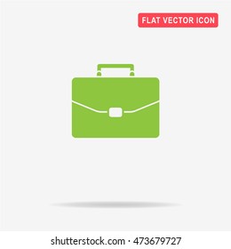 Briefcase icon. Vector concept illustration for design.