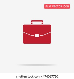 Briefcase icon. Vector concept illustration for design.