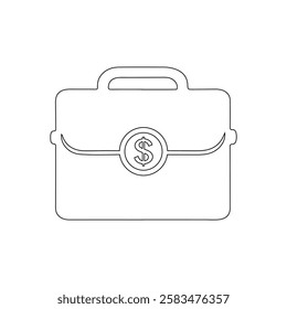 Briefcase Icon vector design. Easily editable. portfolio symbol. Business briefcase icon design.