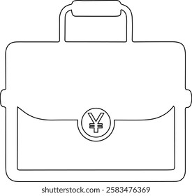 Briefcase Icon vector design. Easily editable. portfolio symbol. Business briefcase icon design.