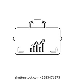 Briefcase Icon vector design. Easily editable. portfolio symbol. Business briefcase icon design.