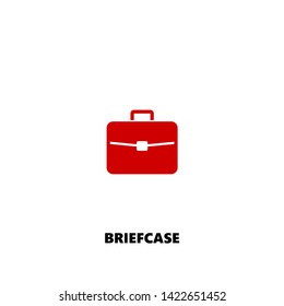 briefcase icon. briefcase vector design. sign design. red color