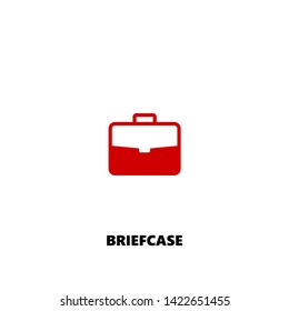 briefcase icon. briefcase vector design. sign design. red color