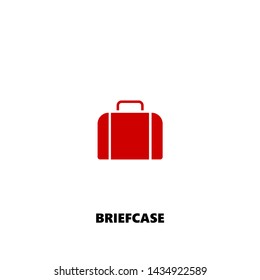 briefcase icon. briefcase vector design. sign design. red color