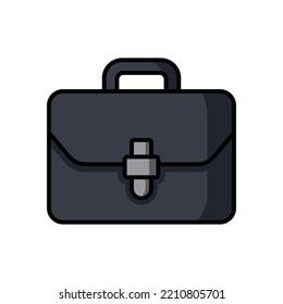 briefcase icon vector design template in white background