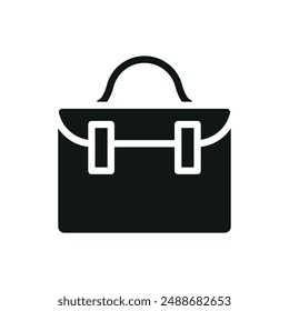 Plantillas de diseño de Vector de iconos de maletín simples y modernas