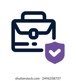 briefcase icon. vector dual tone icon for your website, mobile, presentation, and logo design.