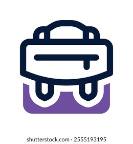 briefcase icon. vector dual tone icon for your website, mobile, presentation, and logo design.
