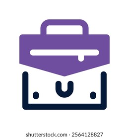 briefcase icon. vector dual tone icon for your website, mobile, presentation, and logo design.