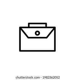 Briefcase icon vector, eps 10