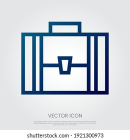 Briefcase icon vector. Eps10 vector illustration.