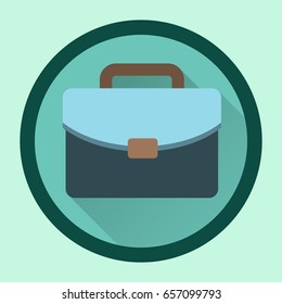 briefcase icon vector flat design