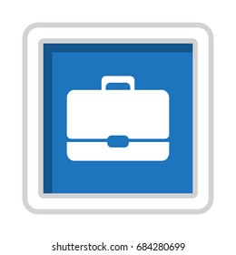 Briefcase Icon Vector flat design style