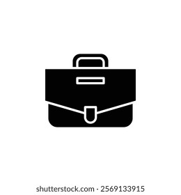 Briefcase icon Vector flat thin line illustration