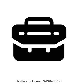 icono de maletín. icono de glifo vectorial para su sitio web, móvil, presentación y diseño de logotipo.