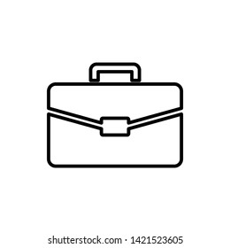 briefcase icon vector. briefcase vector graphic illustration