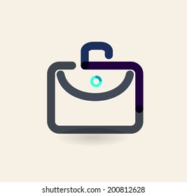 Briefcase icon - Vector illustration