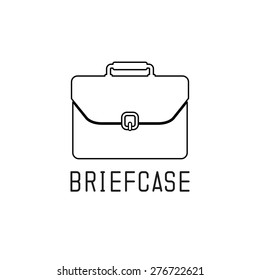 Briefcase icon. Vector illustration