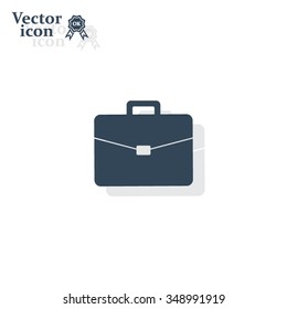 Briefcase icon, vector illustration. 