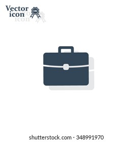 Briefcase icon, vector illustration. 