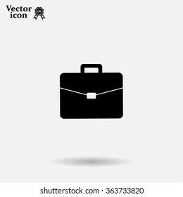Briefcase icon, vector illustration. 