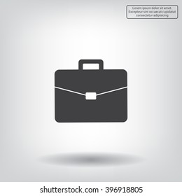 Briefcase icon, vector illustration. 