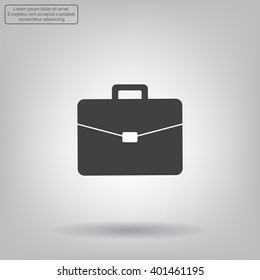 Briefcase icon, vector illustration. 