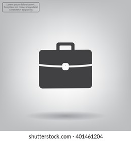 Briefcase icon, vector illustration. 