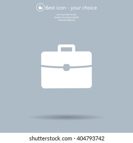 Briefcase icon, vector illustration. 