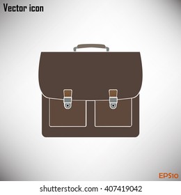 Briefcase icon, vector illustration.