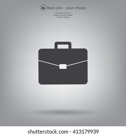Briefcase icon, vector illustration. 