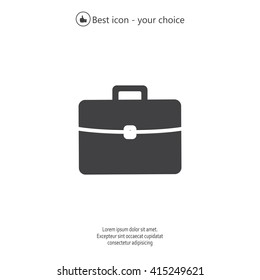 Briefcase icon, vector illustration. 