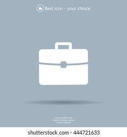 Briefcase icon, vector illustration. 