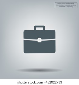 Briefcase icon, vector illustration. 