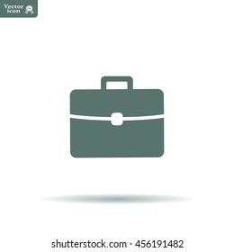 Briefcase icon, vector illustration. 