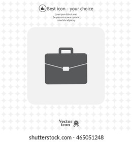 Briefcase icon, vector illustration. 