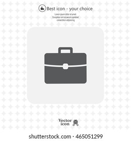 Briefcase icon, vector illustration. 