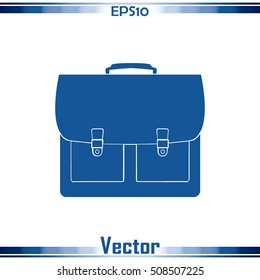 Briefcase icon, vector illustration.