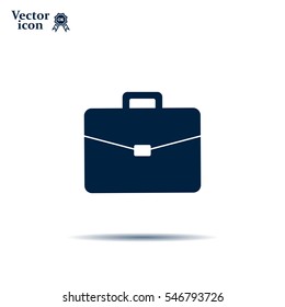 Briefcase icon, vector illustration. 