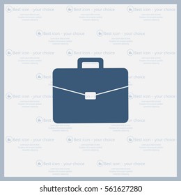 Briefcase icon, vector illustration. 