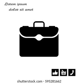 briefcase icon. vector illustration